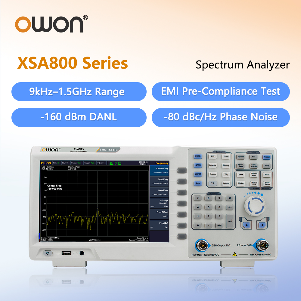 Spectrum Analyzer Tracking Generator 1.5Ghz - محلل طيف OWON مع مولد تتبع