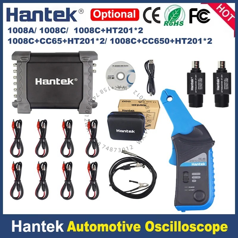 Automotive Diagnostic Oscilloscope 8 Channel - جهاز تشخيص السيارات Hantek 1008c +