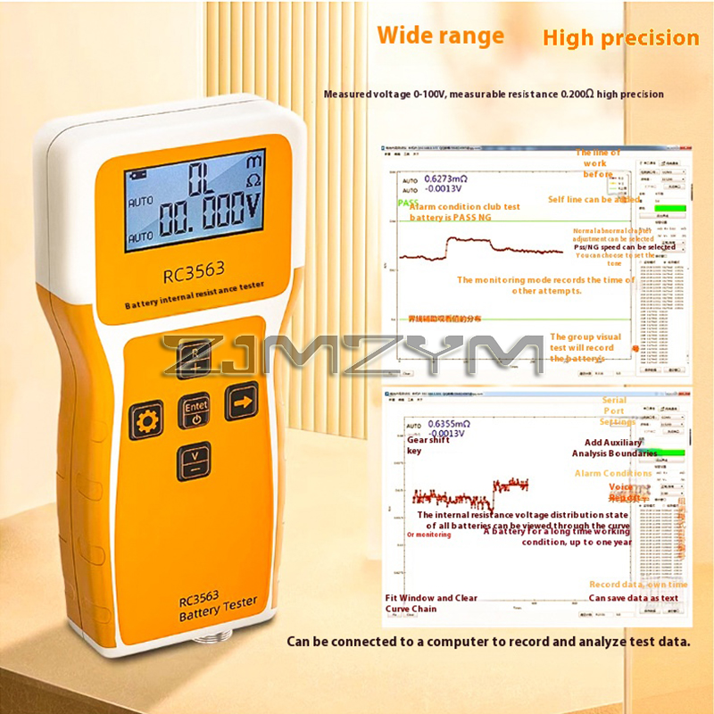RC3563 بطارية الجهد اختبار الم - مراجعة Battery Internal Resistance Tester Four Wire وسعره