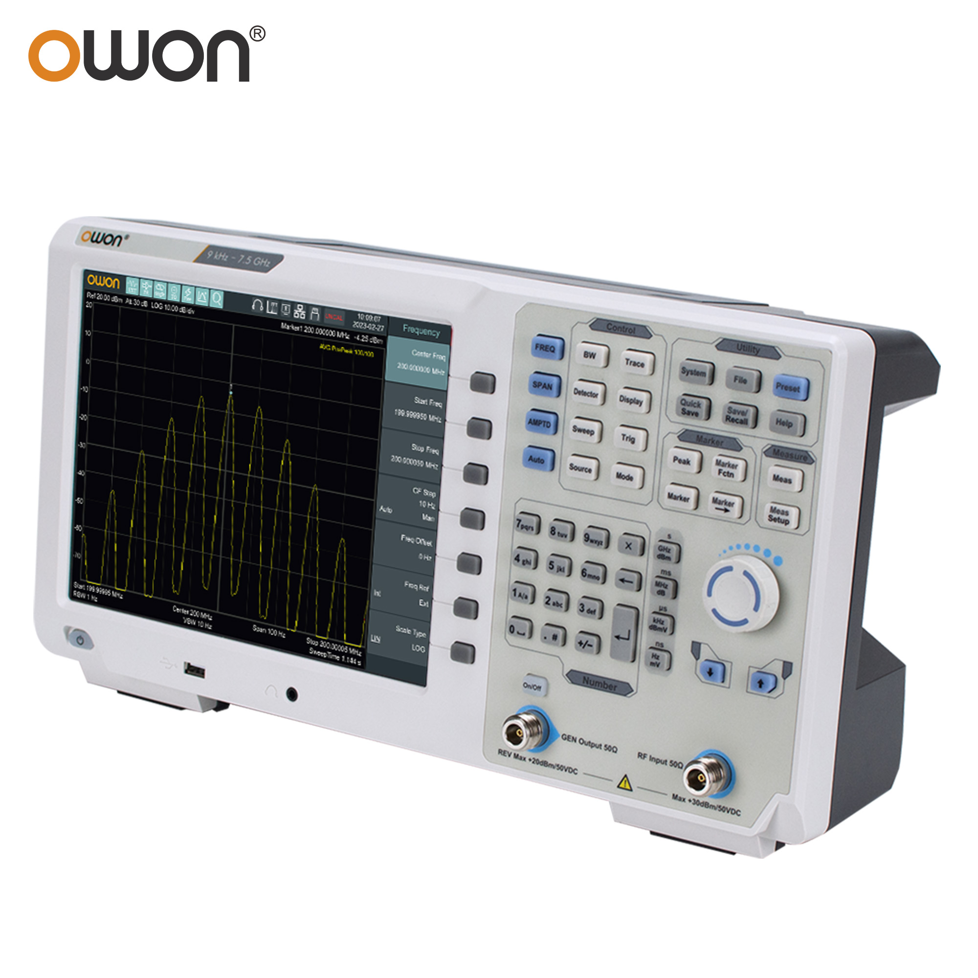 OWON XSA1015P - TG 9 كيلو هرتز - مراجعة Spectrum Analyzer Tracking Generator 1.5Ghz وسعره