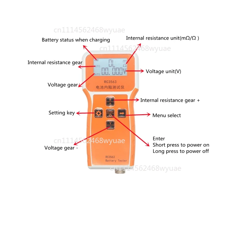 جهاز اختبار مقاومة البطارية ال - مراجعة Battery Internal Resistance Tester Four Wire وسعره