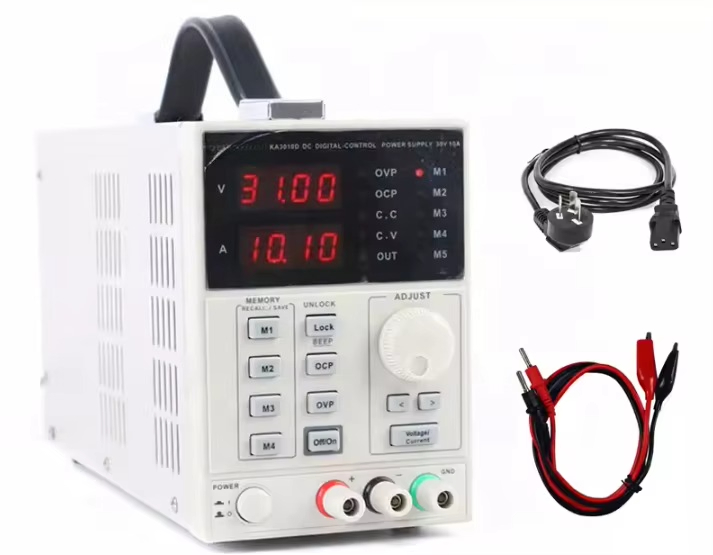 مصدر طاقة رقمي خطي قابل للبرمج - مراجعة Programmable Linear Dc Power Supply 30V 10A وسعره