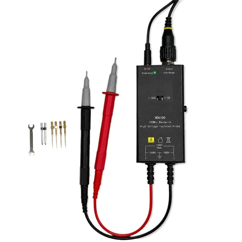 مسبار نشط عالي الجهد معزول تفا - مراجعة High Voltage Differential Probe 100Mhz 1300V وسعره