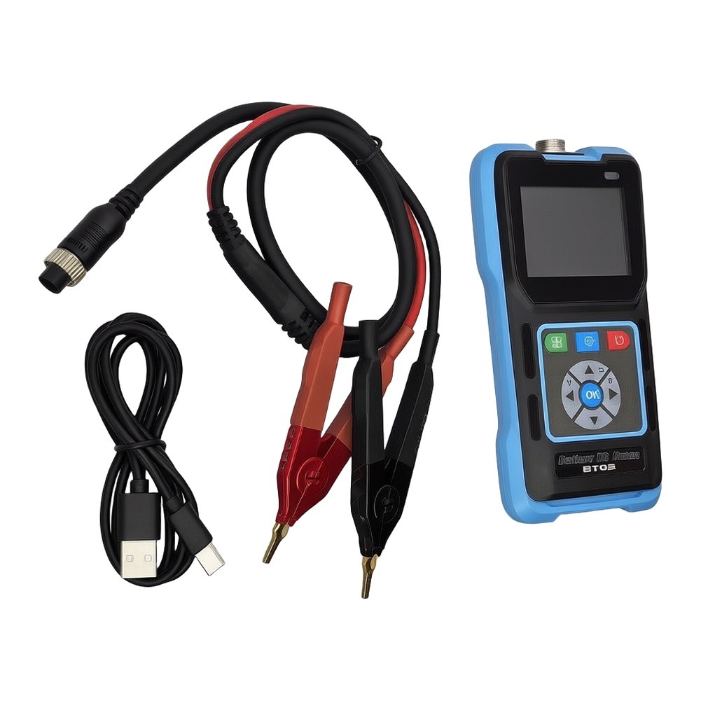 جهاز BT02 لقياس المقاومة الداخ - مراجعة Battery Internal Resistance Tester Four Wire وسعره