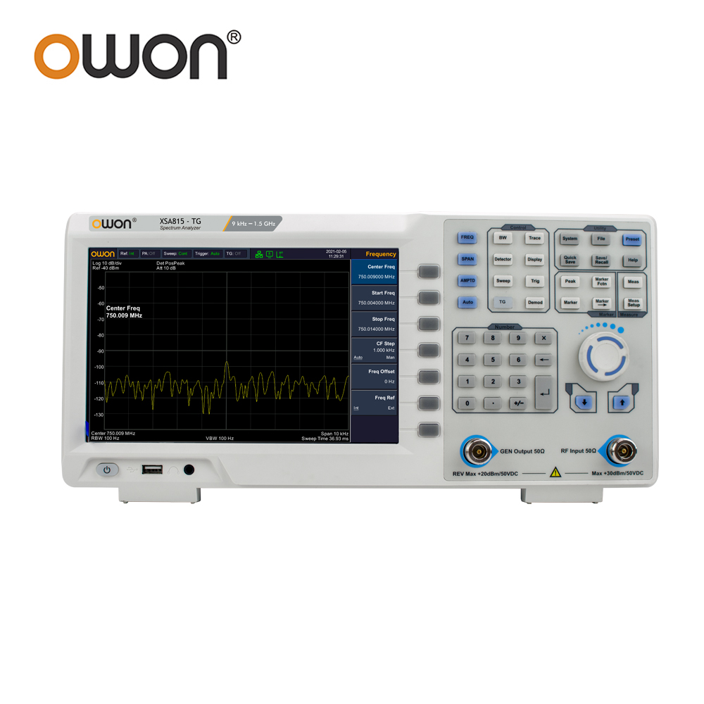 محلل طيف رقمي OWON XSA815TG بش - مراجعة Spectrum Analyzer Tracking Generator 1.5Ghz وسعره