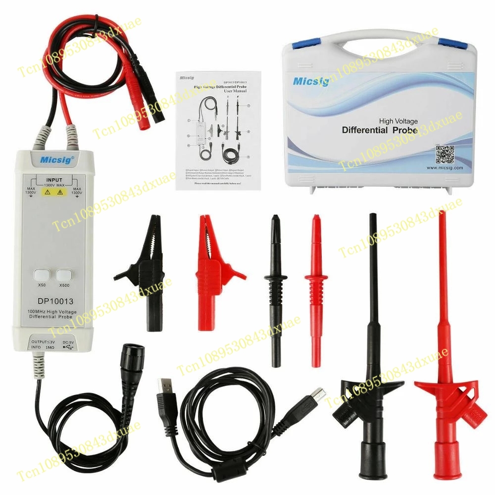 مسبار تفاضلي عالي الجهد 1300 ف - مراجعة High Voltage Differential Probe 100Mhz 1300V وسعره