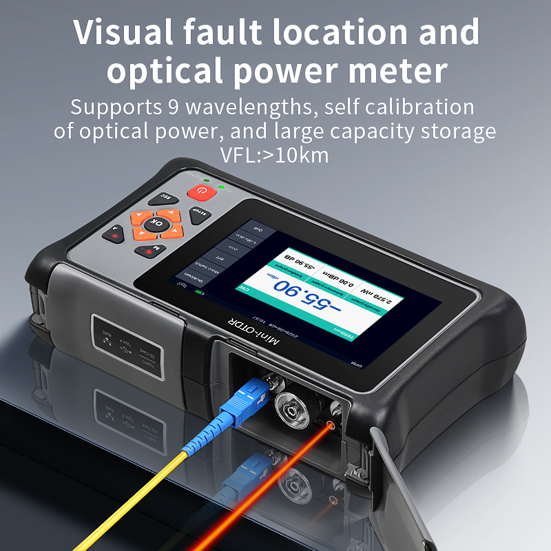 KP800 OTDR 100 كجم 24/22dB 131 - مراجعة Optical Time Domain Reflectometer Otdr 1310 1550Nm وسعره