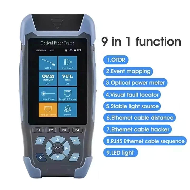 جهاز قياس انعكاس النطاق الزمني - مراجعة Optical Time Domain Reflectometer Otdr 1310 1550Nm وسعره